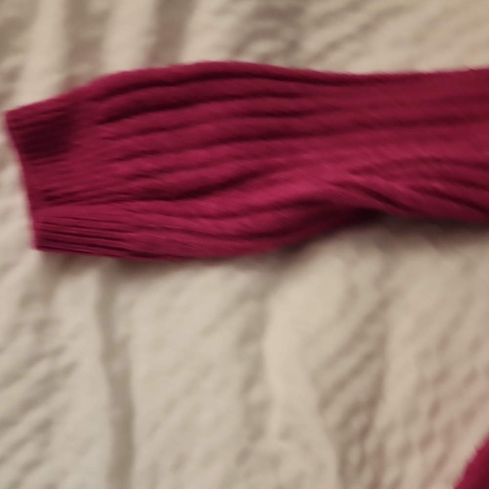 Pink Rose Women's Sweater - Vibrant Pink - Picture 4 of 13